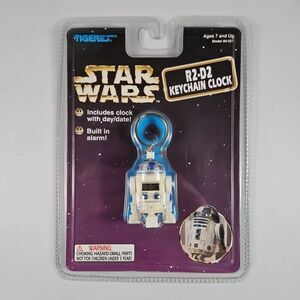 Vintage 1997 Star Wars R2-D2 keychain clock Tiger electronics